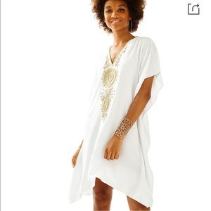 Lilly Pulitzer Chai Caftan Dress in Resort White